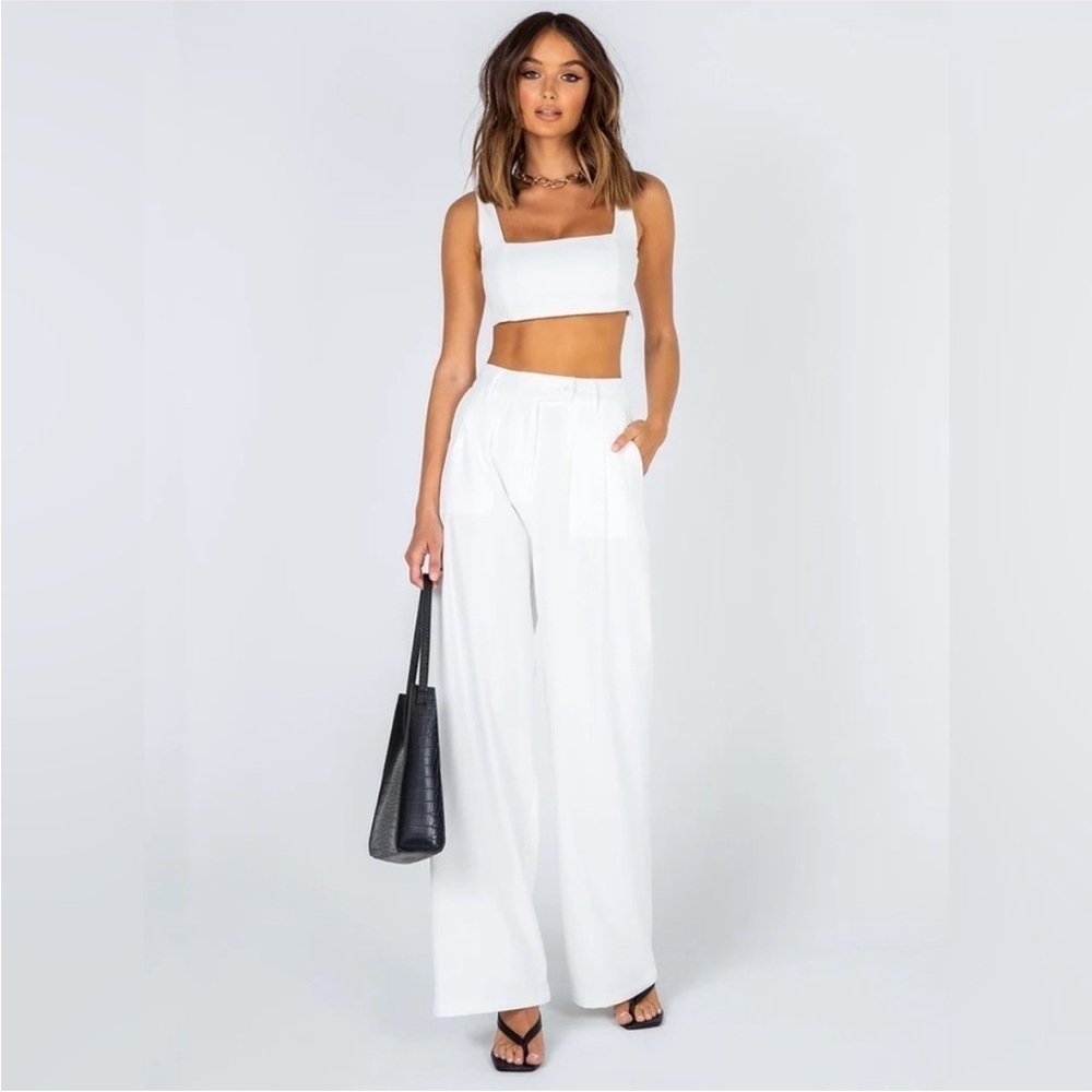 Princess Polly Huxley crop top and pants set​​​​​